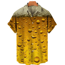 Load image into Gallery viewer, Men's Shirts Beer Shirts For Men Fashion Hawaiian Shirt Casual Vocation Beach Blouses Holiday Blouse Mens Clothing Camisa Summer
