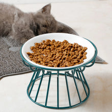 Load image into Gallery viewer, Pet Ceramic Bowl Nordic High Footed Ceramic Cat Food Bowl Snack Can Plate Anti Overturning Kitten Puppy Food Water Feeding Bowl
