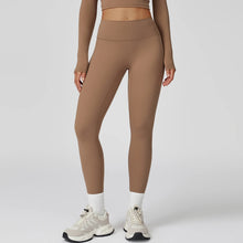 Load image into Gallery viewer, Fitness Leggings High Rise Hip Lift Brushed Soft Material For Ladies Outdoor Elastic Slim Fit Outer Wear Sports Tight Pants
