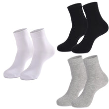 Load image into Gallery viewer, Classic Black Cotton Crew Socks
