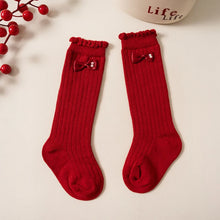 Load image into Gallery viewer, Sparkly Bow Baby Knee Socks
