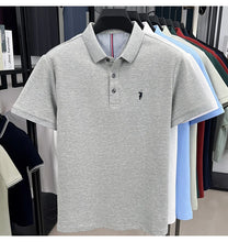 Load image into Gallery viewer, 100% pure cotton high-end brand men's short sleeve polo shirt summer fashion original pony embroidery golf Paul  casual T-shirt
