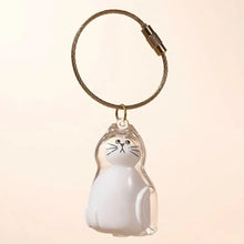 Load image into Gallery viewer, Transparent Cute Dog Pendant Keychain Creative Pet Hair Storage Capsule Hanging Ornament for Pet Lover DIY Pet Memorial Keychain
