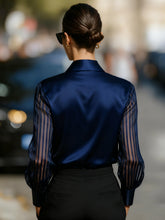 Load image into Gallery viewer, Women Shirt Blouse 2026 Fashion Long Sleeve Turn Down Collar White Black Shirt Blouse Women Tops Blouses Blusas Para Mujer Q6246
