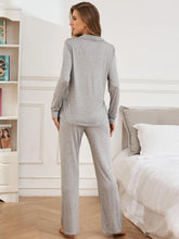 Load image into Gallery viewer, Button Front Viscose Pajama Set
