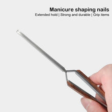Load image into Gallery viewer, Nail Shaping Tweezers Curve Pinching Tool Gel Quick Building Extension Wooden Handle Tips Clips Nail Art Design Manicure Tools
