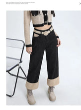 Load image into Gallery viewer, Winter Straight Leg Denim Jeans
