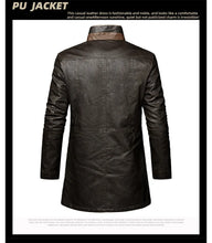 Load image into Gallery viewer, Vintage Faux Leather Winter Coat
