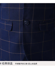 Load image into Gallery viewer, Formal Kids Plaid Tuxedo Suit
