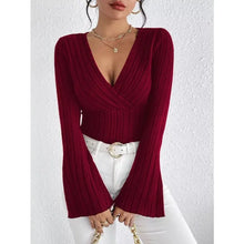 Load image into Gallery viewer, Tops for Woman Clothing Shoujo Clothes Women Women's Cropped Long Sleeve T-shirt Longsleeve Female Top T-shirts Pulovers Tees
