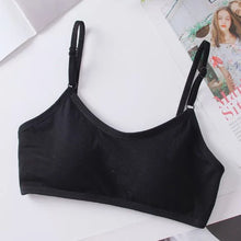 Load image into Gallery viewer, Cotton Sports Training Bras Casual Back Buckle Teenage Lingerie No Steel Rings Sports Bra Elastic Breathable Student Underwear
