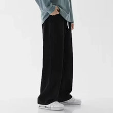 Load image into Gallery viewer, Men's Jeans Korean Version Student Casual Pants High Street Straight Loose Wide Leg Jeans Black Grey Blue Baggy Jeans
