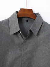 Load image into Gallery viewer, Mens Golf Shirts for Men Summer Beach Loose Shirt Button Down Short Sleeve Blouses Solid Print Casual Linen Shirts Streetwear
