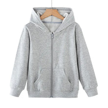 Load image into Gallery viewer, Bright Zip Casual Kids Hoodie
