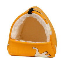 Load image into Gallery viewer, 1pc Cute Print Bird Bed Mini Cage Rabbit Squirrel Mat Guinea Pig Nest Hamster House Small Animal Sleeping Bed Pet Hanging Cage
