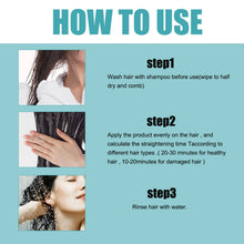 Load image into Gallery viewer, Keratin Hair Straightening Cream Hair Repair Conditioner Reduce Frizzy and Dry Hair Care Set Hair Salon Protein Correction Cream
