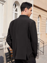 Load image into Gallery viewer, Men’s Plus-Size Stand Collar Business Blazer
