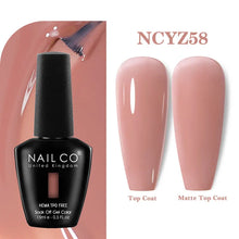 Load image into Gallery viewer, NAILCO 333 Colors Gel Nail Polish Semi Permanent Varnishes Nails Art Design Hybrid Soak Off Top Base Coat UV Gel Manicure 15ml
