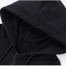 Load image into Gallery viewer, High Street Hoodie Men Retro Zip Up Long Sleeve Loose Jacket Coats Harajuku Casual Gothic Hooded Sweatshirt Y2K Streetwear
