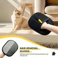 Load image into Gallery viewer, Static Pet Hair Removal Gloves - Grooming &amp; Deshedding Gloves for Dogs Cats - Works on Sofa Carpet Clothes - Multi-Surface Brush

