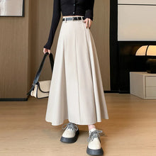 Load image into Gallery viewer, Elegant Skirts for Women Korean Style Long Skirt Female Black Pleated Midi Skirt Women's Clothing Office Lady Skirts Outfits New
