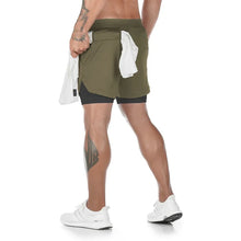 Load image into Gallery viewer, Camo Running Shorts Men Gym Sports Shorts 2 In 1 Quick Dry Workout Training Gym Fitness Jogging Short Pants Summer Men Shorts
