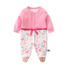 Load image into Gallery viewer, Sweet Striped Baby Girl Romper
