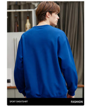 Load image into Gallery viewer, Men'S Solid Sweatshirts Autumn Winter Loose Fleece Soft Hoodies Basics Crewneck Warm Sportswears Street Casual Mens Clothes
