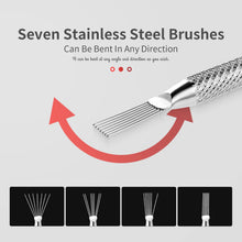 Load image into Gallery viewer, Nail Art Wire Drawing Tool Multifunctional Seven-pin Pen Texture Brush Tools DIY Nail Brush Bendable Feather Pin Painting Lines
