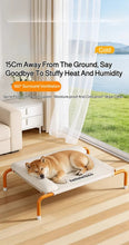 Load image into Gallery viewer, Pet Furniture Mesh Elevated Dog Beds Breathable Removable Raised Dog Bed with Pillow Outside Dog Bed Cat Patio Sunbathing
