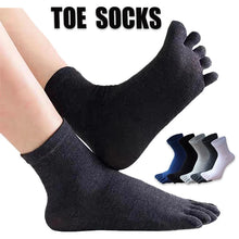 Load image into Gallery viewer, Breathable Cotton Toe Sports Socks
