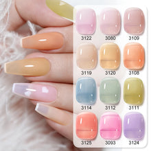 Load image into Gallery viewer, NAILCO 15ml Colorful Jelly Gel Nail Polish Gorgeous Color HEMA TPO FREE Soak Off UV LED Semi Permanent Long Wear Gel Varnish
