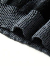 Load image into Gallery viewer, Geometric Knit Contrast Pullover Sweater
