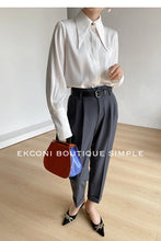 Load image into Gallery viewer, Elegant Satin Office Casual Shirt
