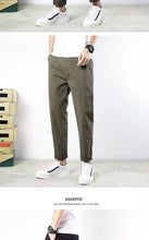 Load image into Gallery viewer, Korean Casual Elastic Cargo Pants
