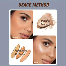 Load image into Gallery viewer, 1 Basic Foundation Make-Up Brush Flat Top Brush, Contour Brush, Bevel Powder Blusher Brush, Professional Makeup Brush
