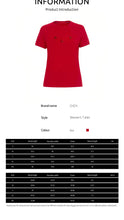 Load image into Gallery viewer, 2025 Women's T Shirts O Neck Short Sleeve Casual Temperament Sequin Embroidery Cotton Female Tops Summer Women Tee Shirts
