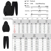Load image into Gallery viewer, Men Tracksuit 2 Pieces Sets Hooded Sweatshirt +Drawstring Pants Male Hoodies Running Sportswear Men Women Autumn Sportwear
