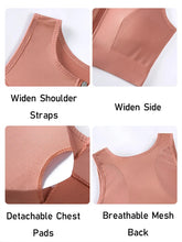 Load image into Gallery viewer, Plus Size Sports Bra Front Closure Longline Bras Padded Workout Crop Tank Top for Running Workout Gym Yoga Vest
