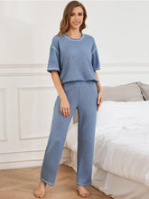 Load image into Gallery viewer, Solid Knit Two Piece Pajama
