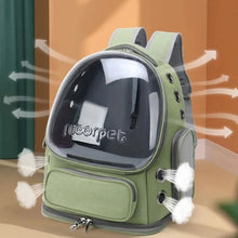 Load image into Gallery viewer, Pet Cat Carrier Bag Outdoor Travel Backpack for Cats Small Dogs Breathable Cat Carrying Bag Pet Supplies Transparent
