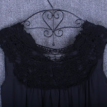 Load image into Gallery viewer, Summer tops for women  Fashion Lace Chiffon blouse V-Neck Loose Casual Chiffon Shirt
