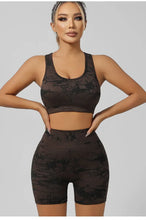 Load image into Gallery viewer, Women Seamless Tie Dye Yoga Set Quick Dry Sports Bra Shorts Lightweight Breathable Workout Outfit
