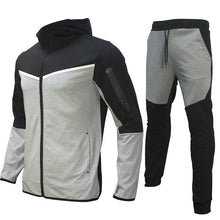 Load image into Gallery viewer, Luxury Brand Men Tracksuits 2-piece Set Black Sports Suit Tracksuits Jogging Men's Clothing Sweatpants Zip Sweatshirts Techwear
