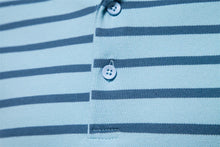 Load image into Gallery viewer, Striped Embroidered Cotton Summer Polo

