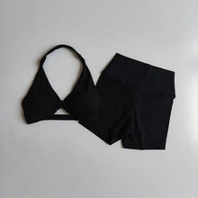 Load image into Gallery viewer, Sports Bra Women's Halter Neck Beautiful Back Push-up Chest-revealing Pilates Vest Training Yoga Wear Gym Running Fitness Bras

