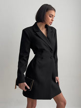 Load image into Gallery viewer, Elegant Double Breasted Blazer Dress
