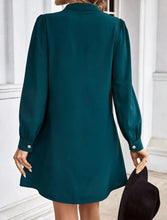Load image into Gallery viewer, Elegant V-Neck Shirt Mini Dress
