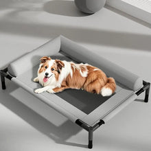 Load image into Gallery viewer, Pet Furniture Mesh Elevated Dog Beds Breathable Removable Raised Dog Bed with Pillow Outside Dog Bed Cat Patio Sunbathing
