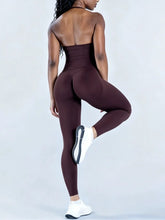 Load image into Gallery viewer, Women Yoga Set Seamless Sports Halter Neck Top Waist Trainer Leggings Suit Squat Proof Butt Lifting Workout Fitness Gym Clothing
